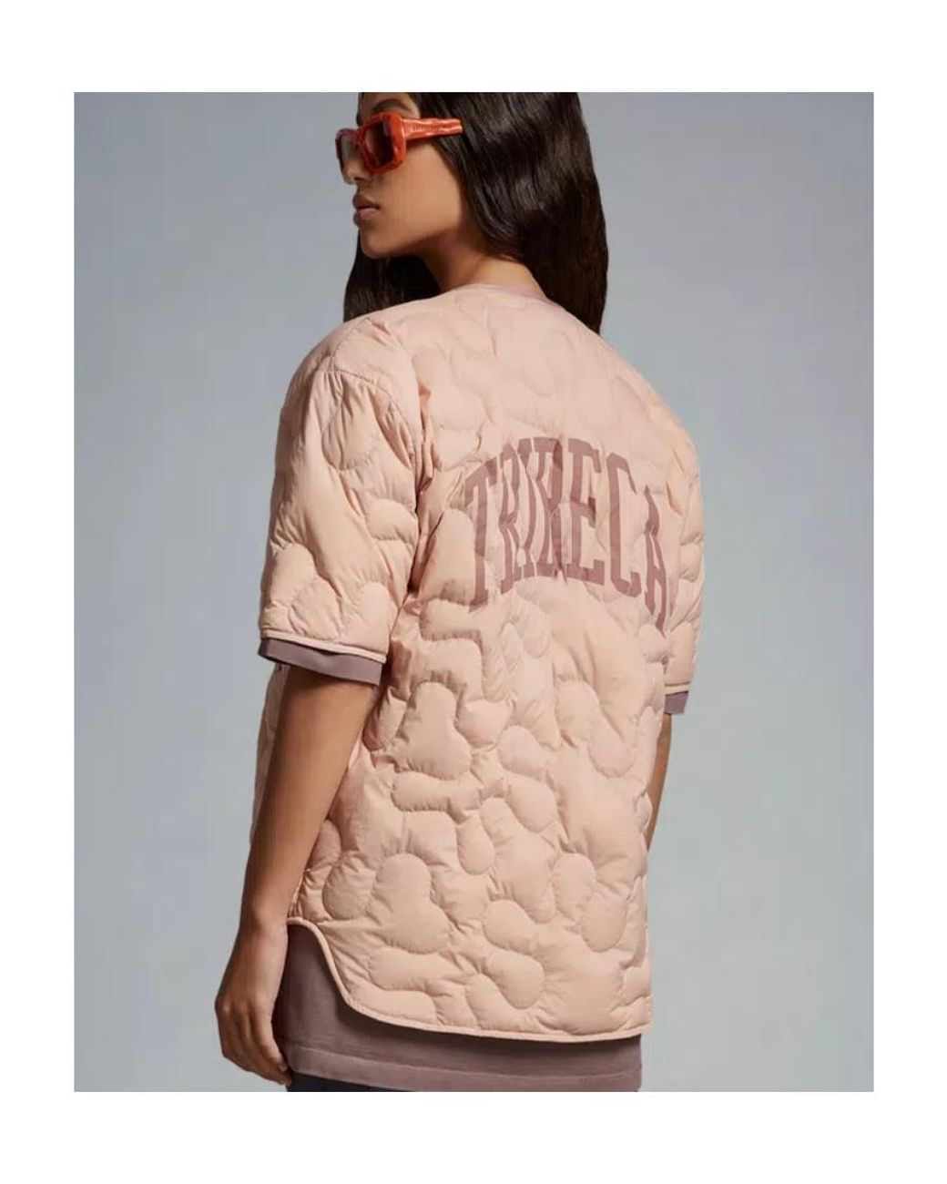 Moncler Pink Padded Shirt for men