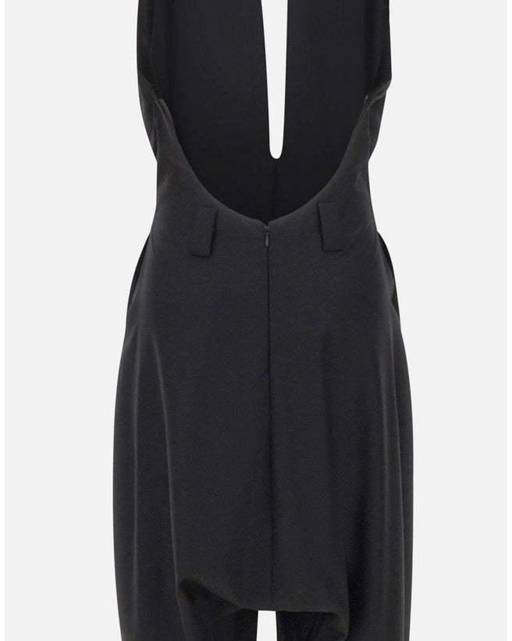 Coperni Black Double Zip Halterneck Jumpsuit