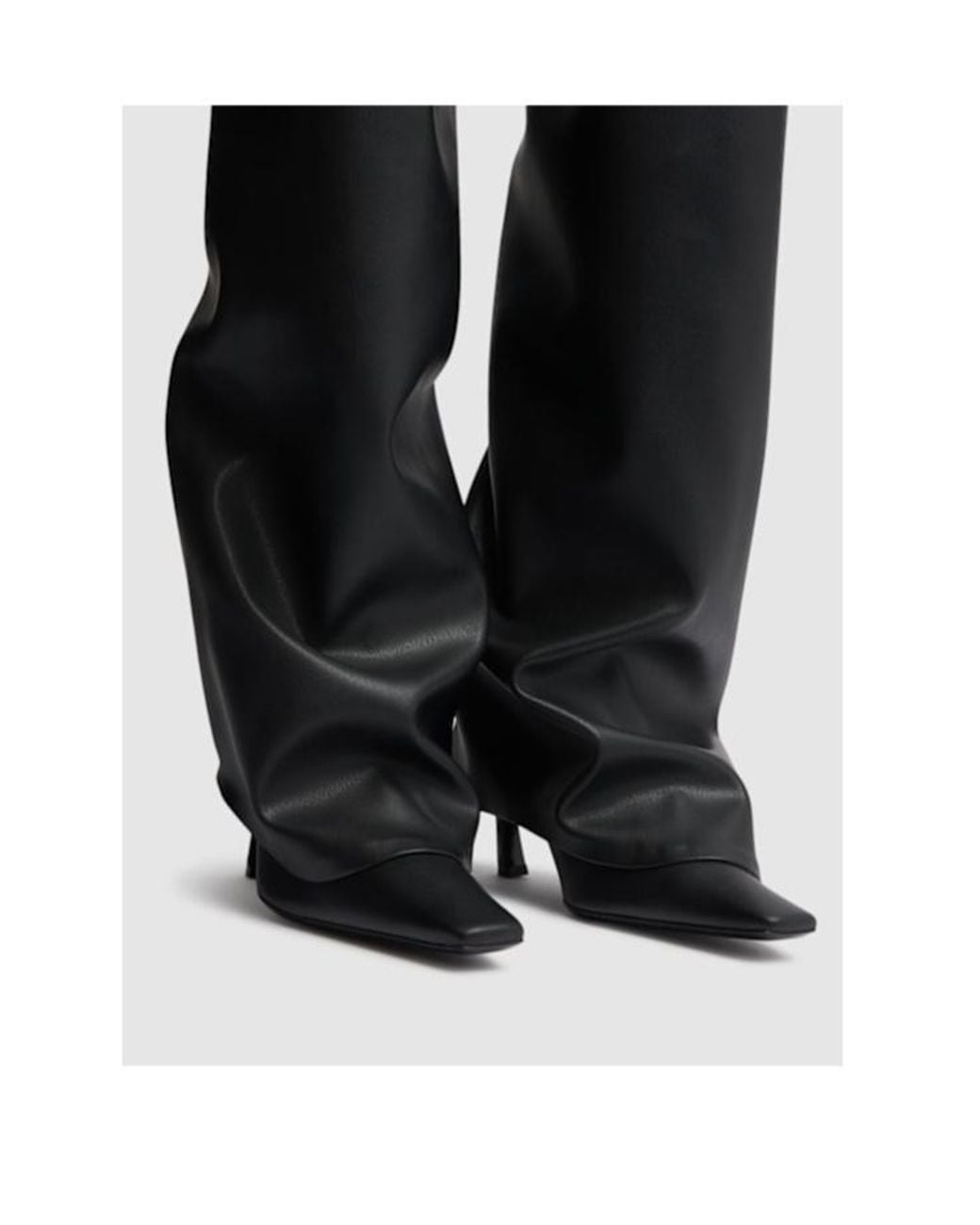 The Attico Black 95Mm Robin Otk Thigh High Boots