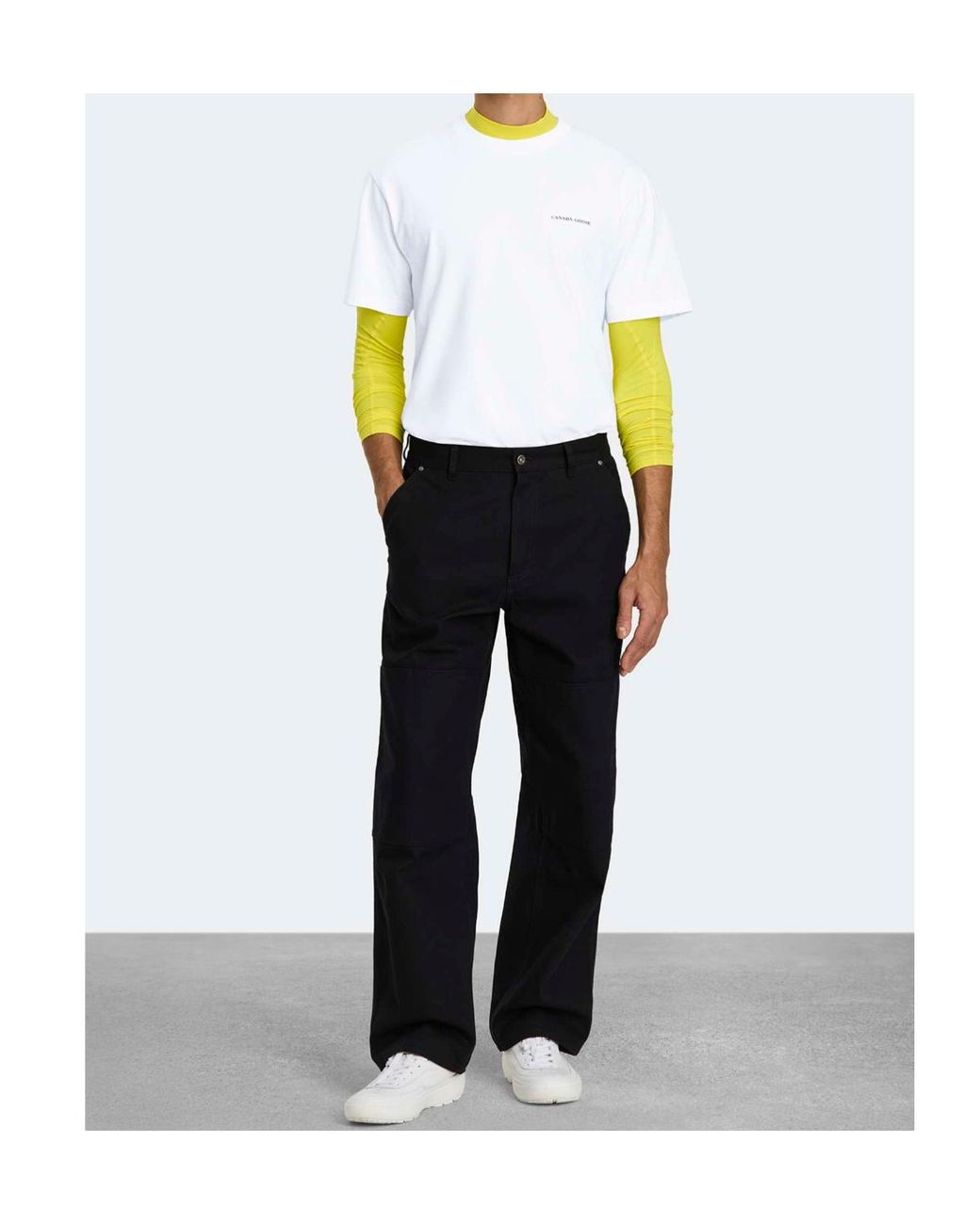 Canada Goose White Expedition Logo T-Shirt for men