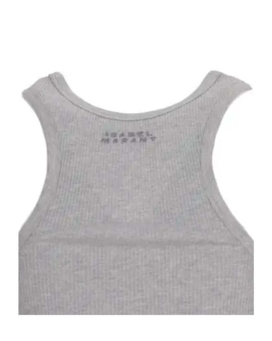 Isabel Marant Gray Thea Ribbed Tank Top