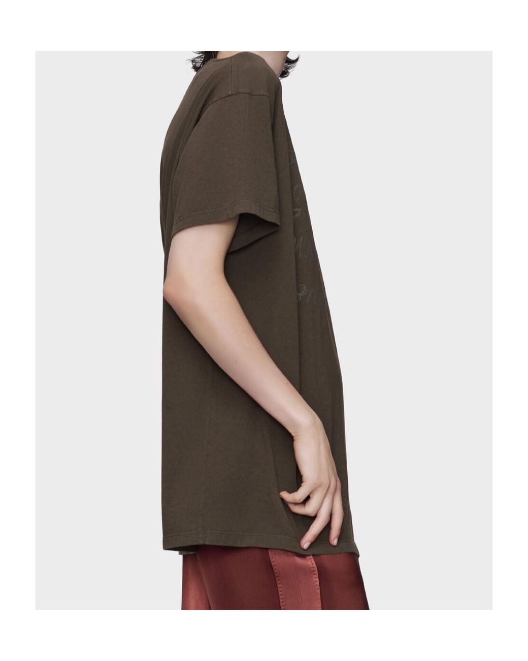 Maison Margiela Gray Numerical Cotton T-Shirt