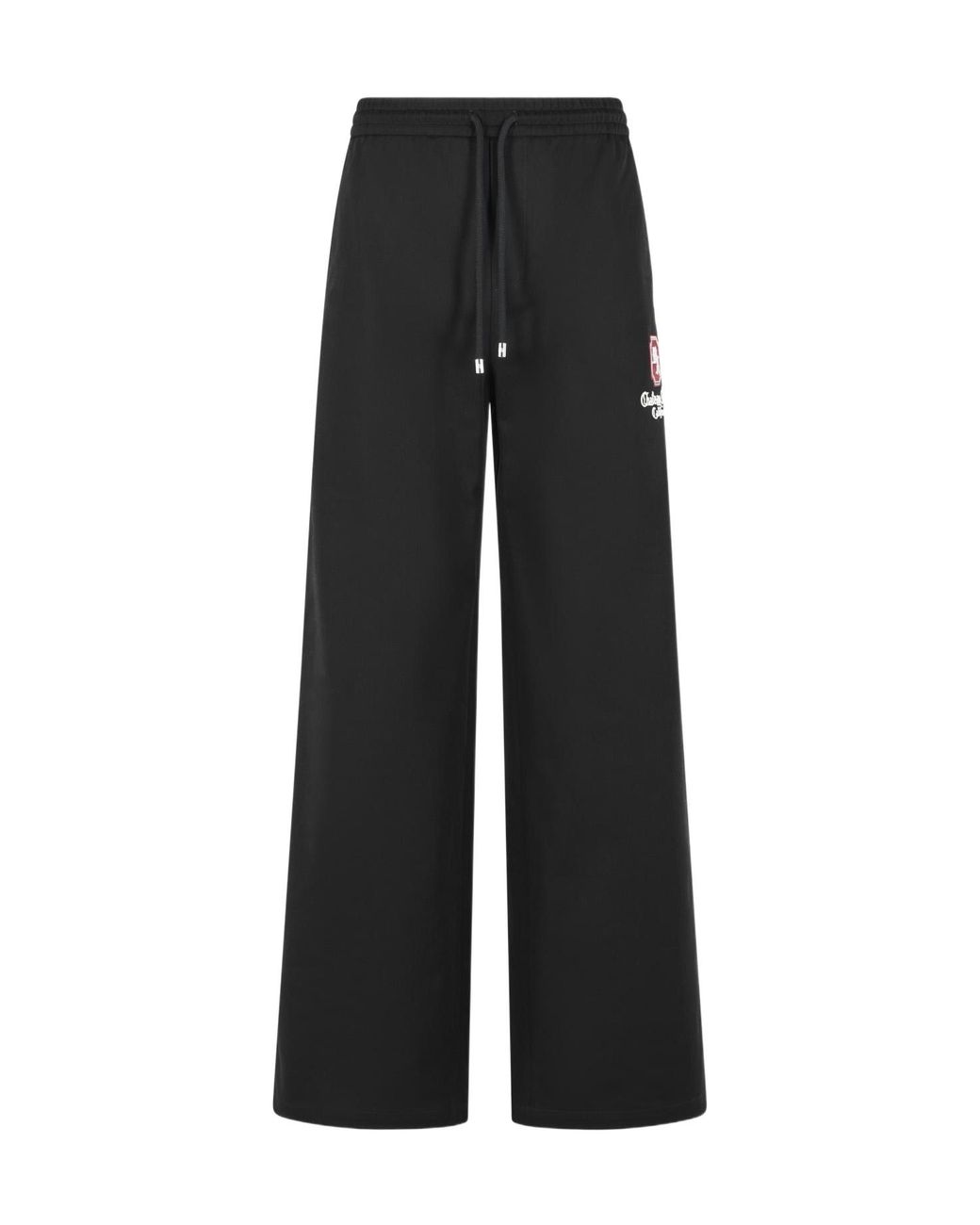 Amiri Black Logo Wide-Leg Pants for men