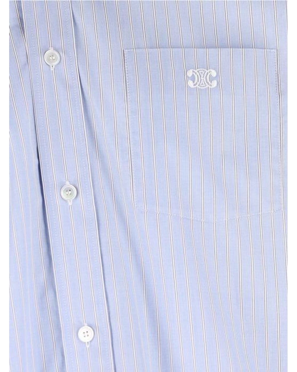 Céline Blue Loose Shirt for men