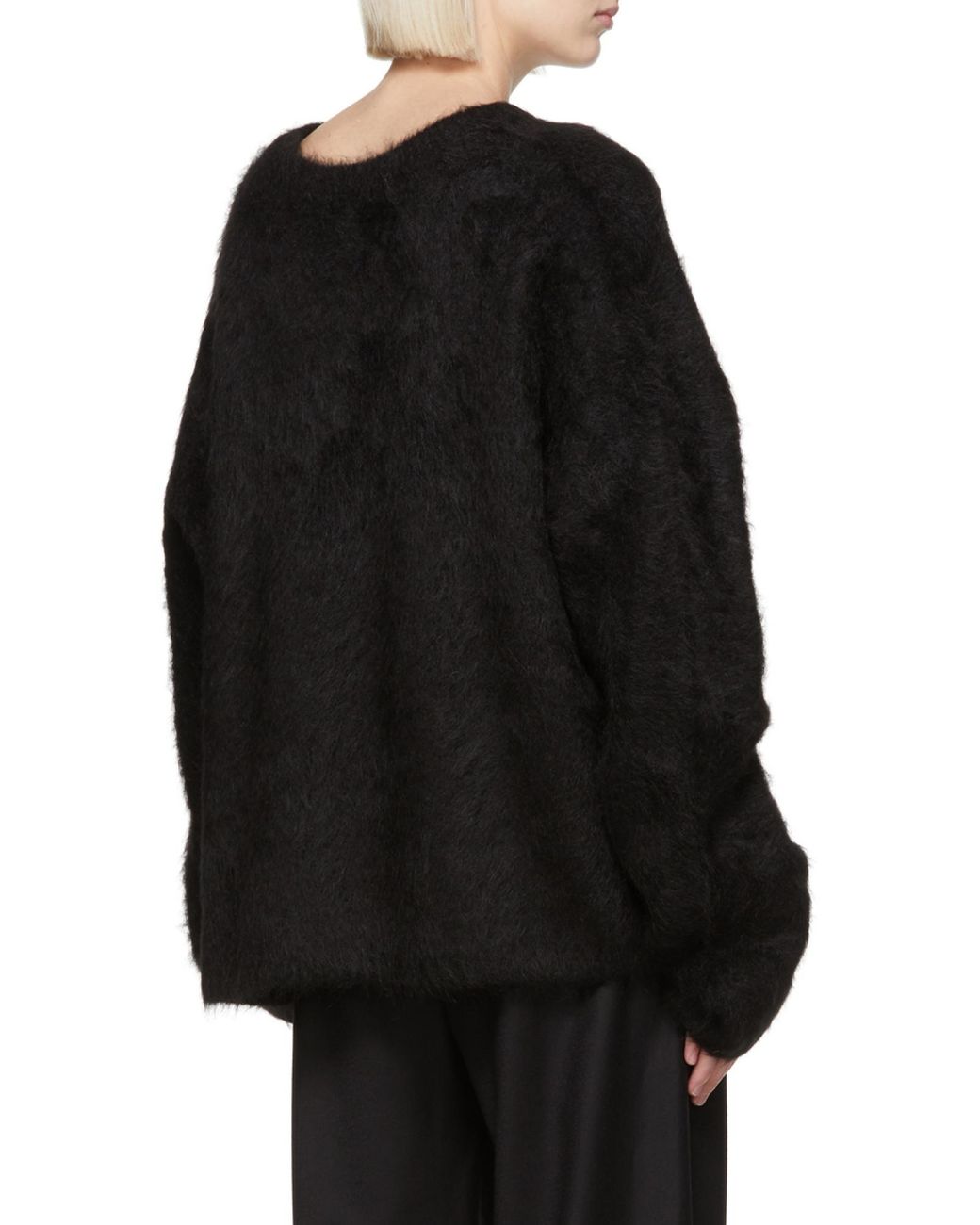Totême Black Totême Long Sleeved Crewneck Jumper