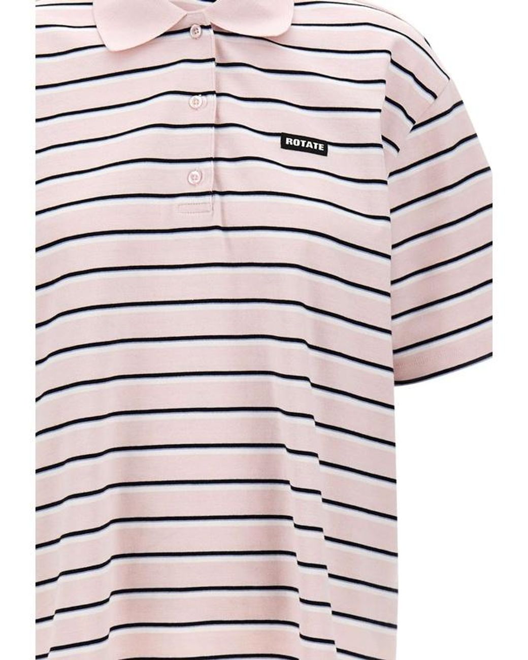 ROTATE BIRGER CHRISTENSEN White Polo Shirt Jersey