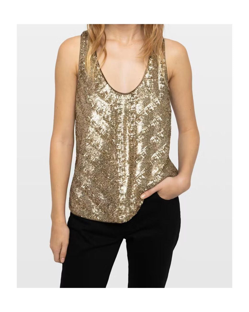 Zadig & Voltaire Blue Sleeveless Top
