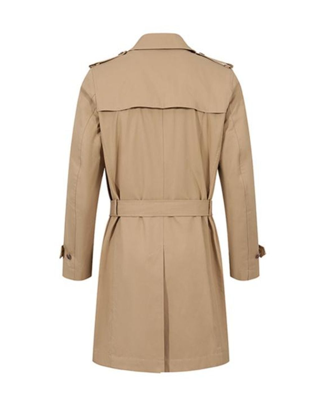 Boss Natural Double-Breasted Trench Coat for men