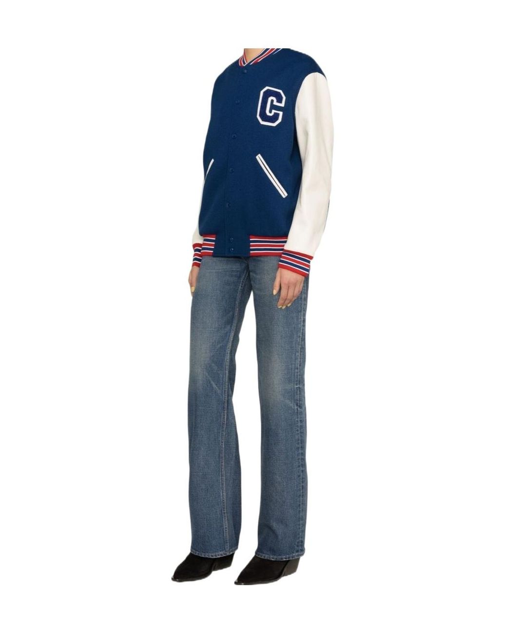 Céline Blue Varsity Jacket