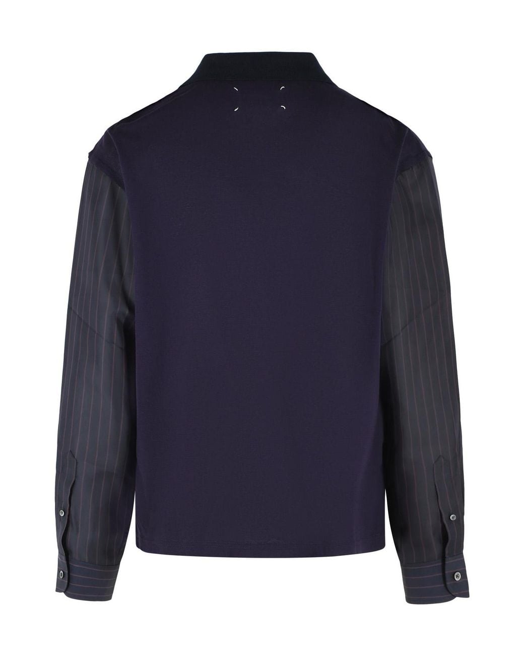 Maison Margiela Blue Long-Sleeved Buttoned Shirt for men