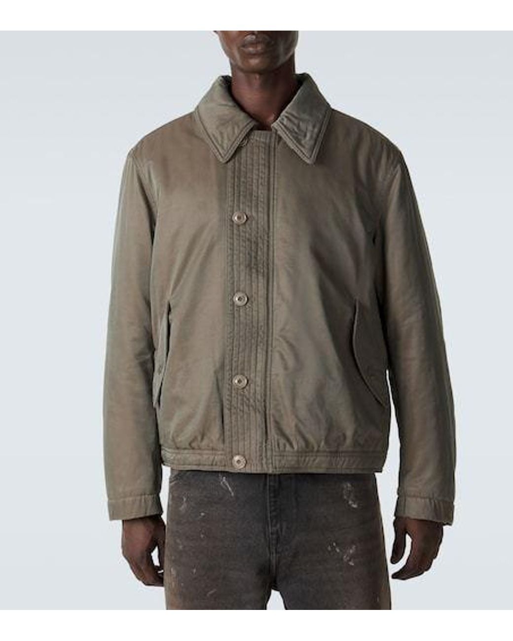 Our Legacy Green Long-Sleeve Casual Jacket for men