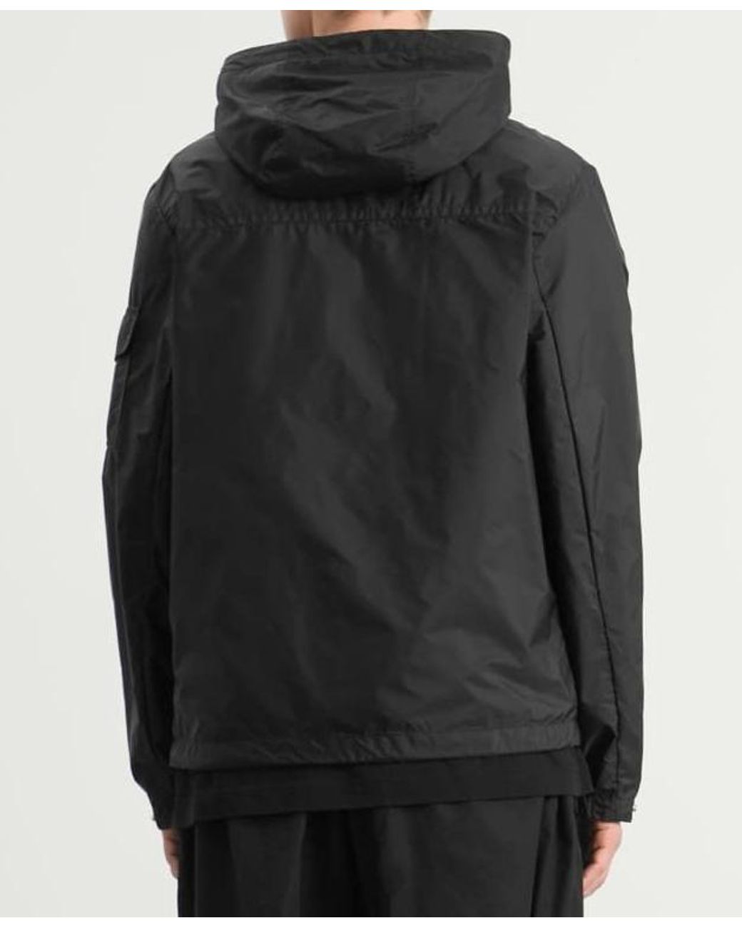 Moncler Black Etiache Hooded Windbreaker Jacket for men