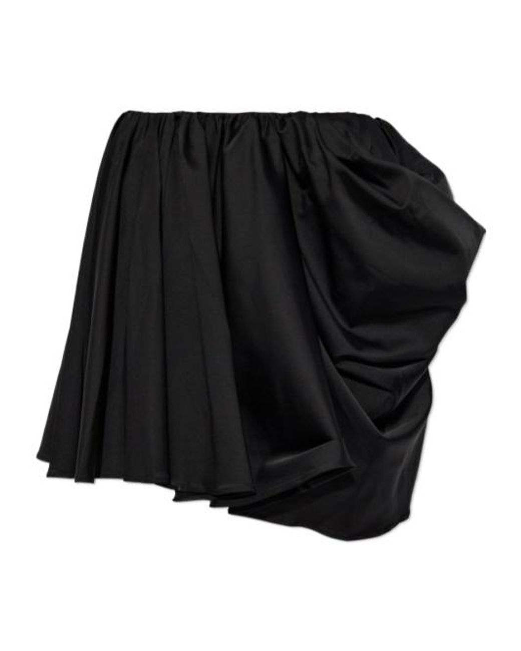 Ganni Black Draped Skirt