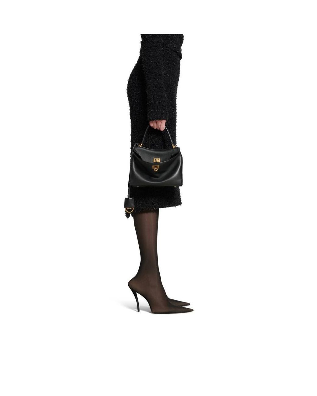 Balenciaga Black Rodeo Mini Top Handle Bag