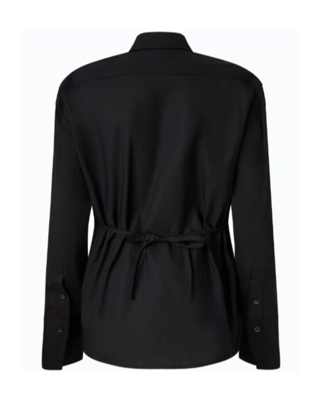 Pinko Black Slim-Fit Drawstring Shirt
