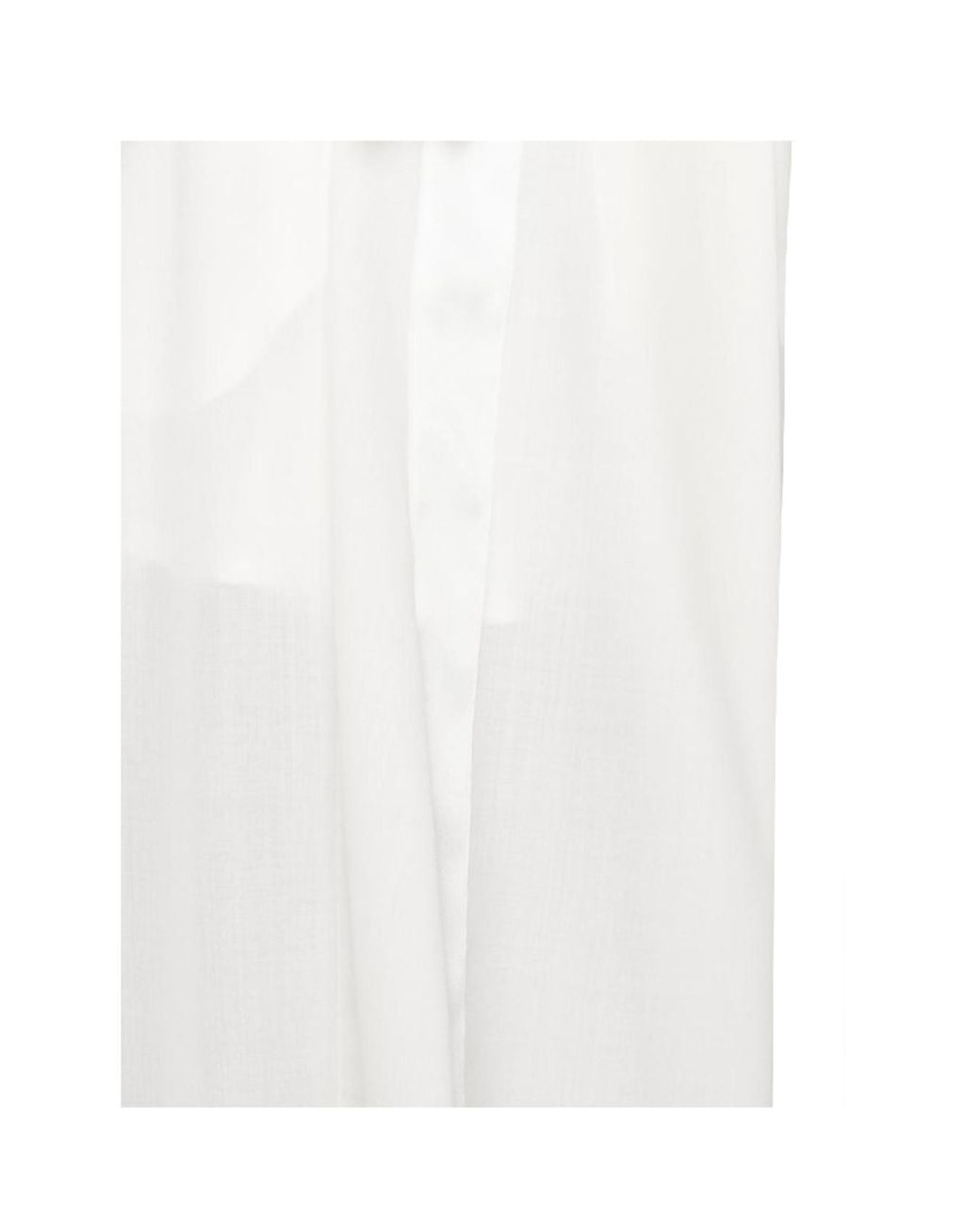 Sacai White Pleated Oversized Pants