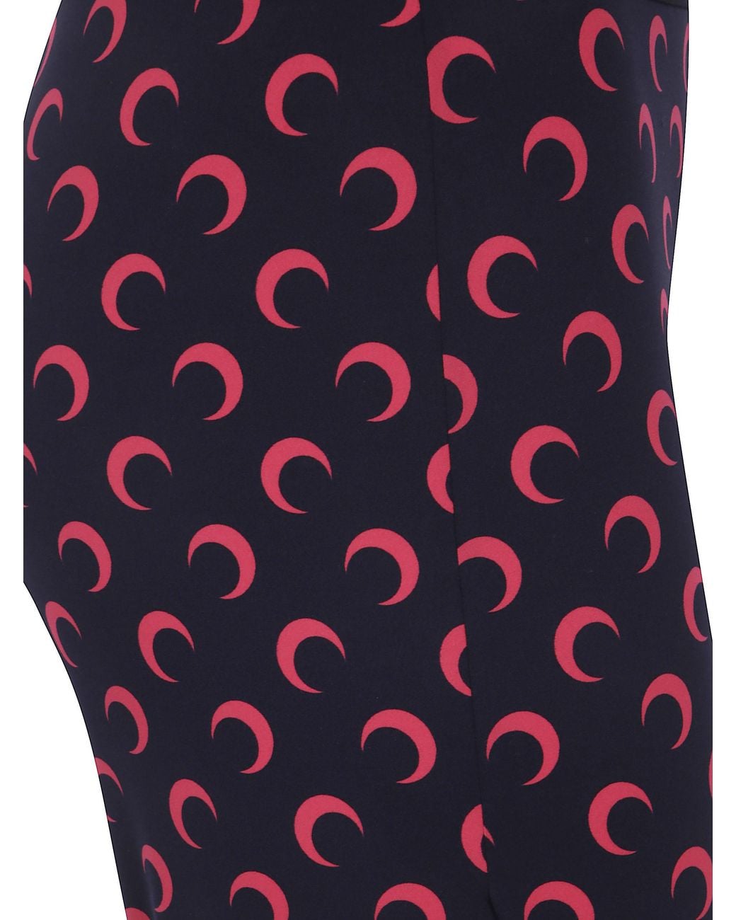 MARINE SERRE Blue All-Over Print Leggings With An Elastic Waistband