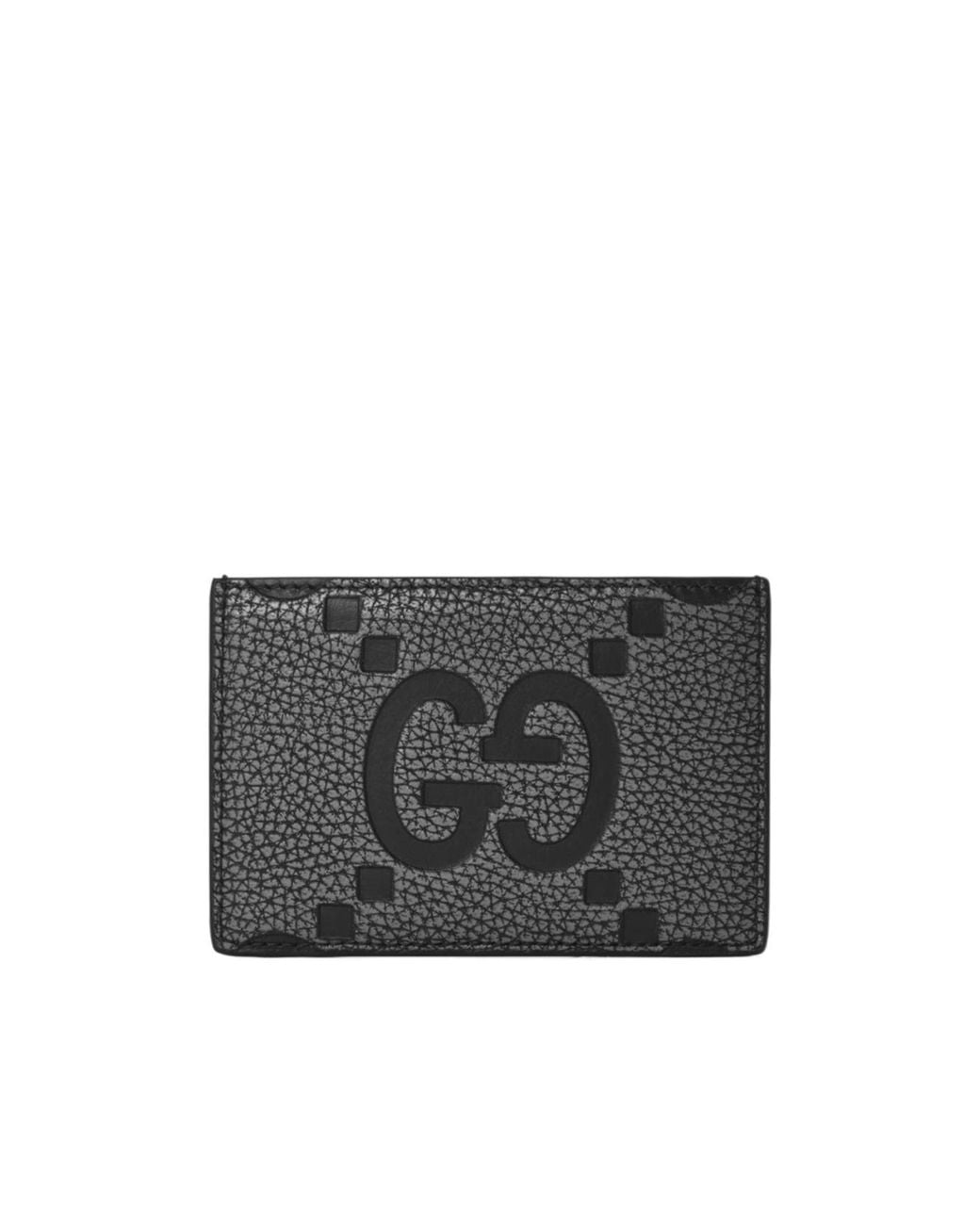 Gucci Gray Logo Card Holder for men