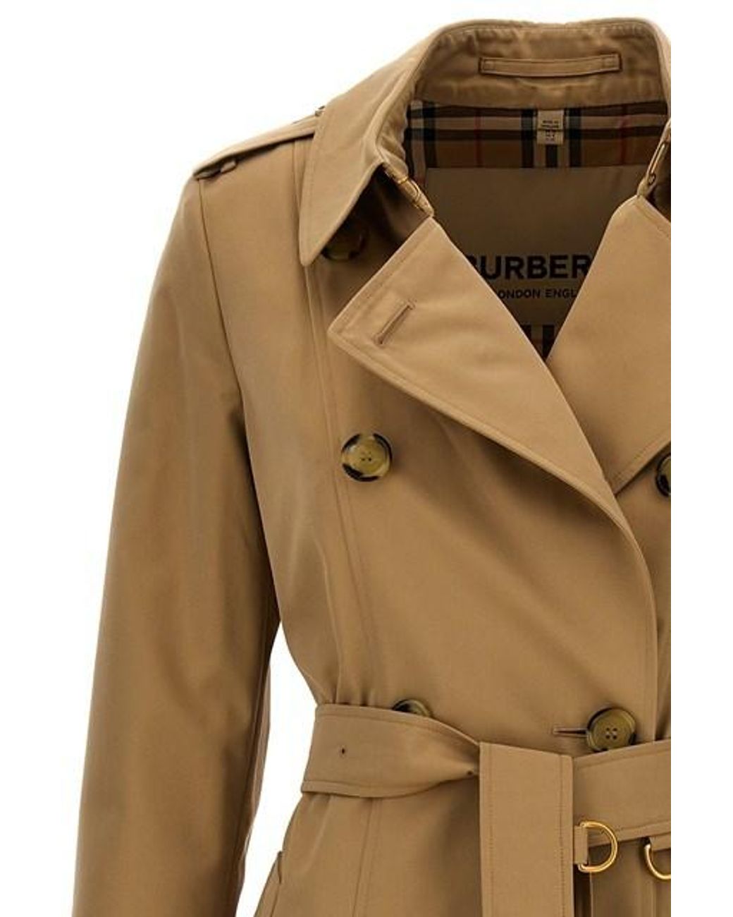 Burberry Natural Long Chelsea Heritage Belted Trench Coat