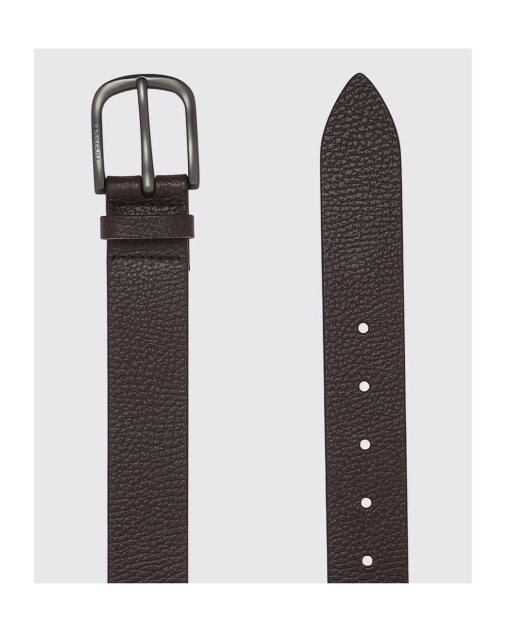 Orciani White Dollaro Textured Belt for men