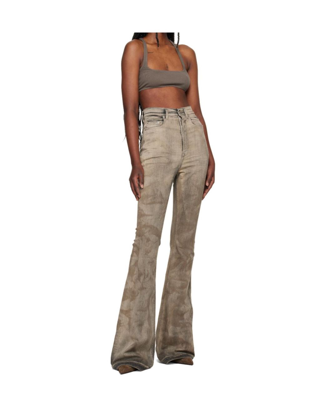 Rick Owens Natural Square Neck Vest