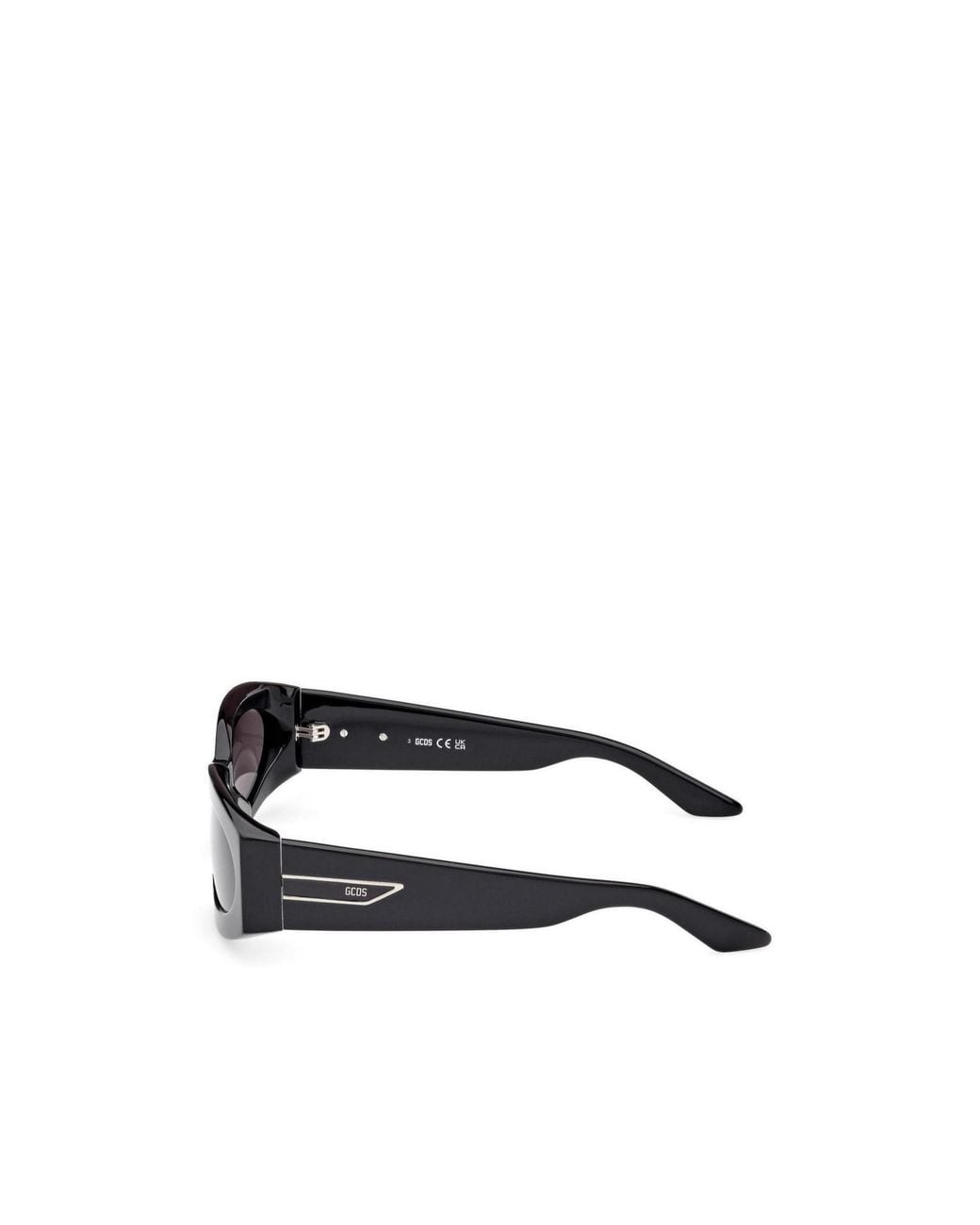 Gcds White Logo Temple Sunglasses for men
