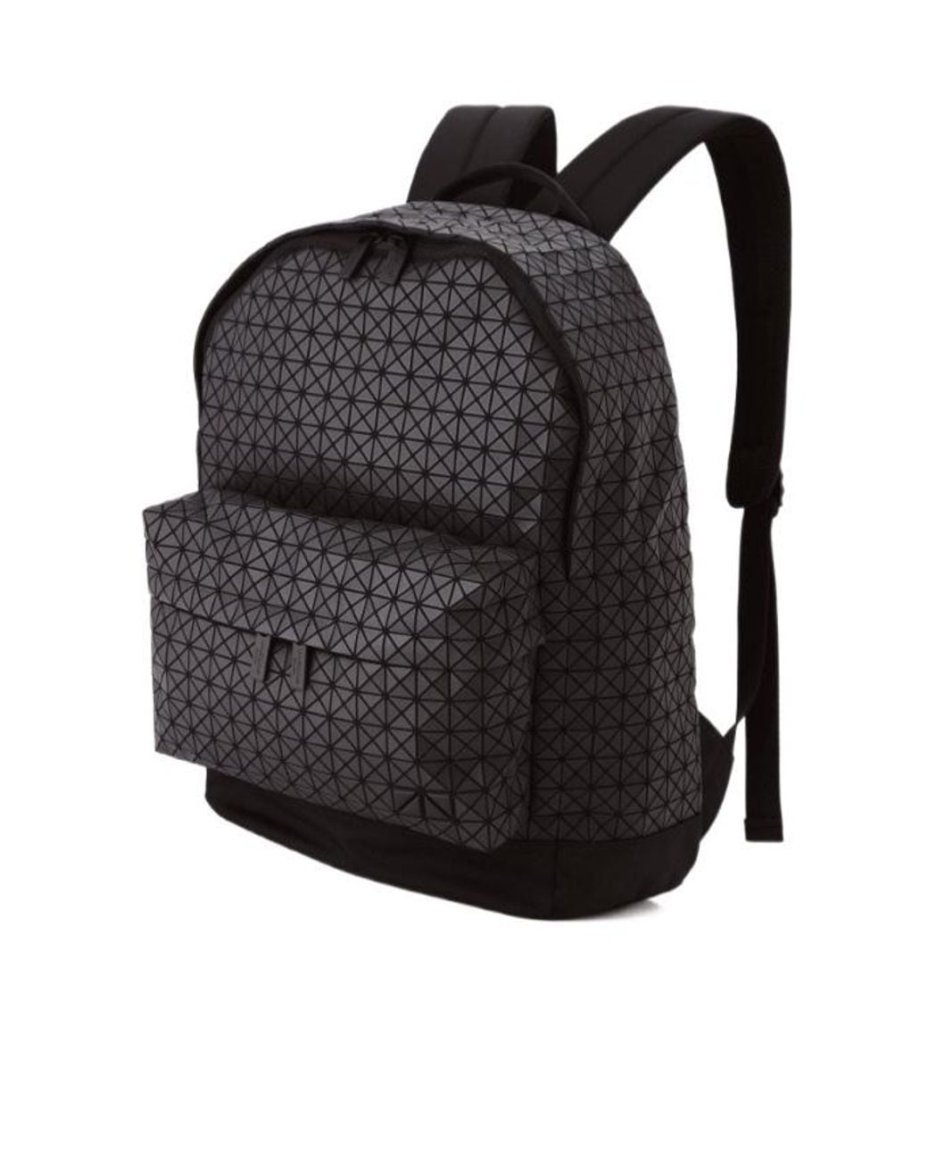 Issey Miyake Black Geometric Panelled Backpack