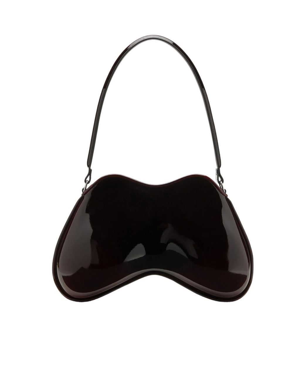 DIESEL Black Double-D Rigid Shoulder Bag