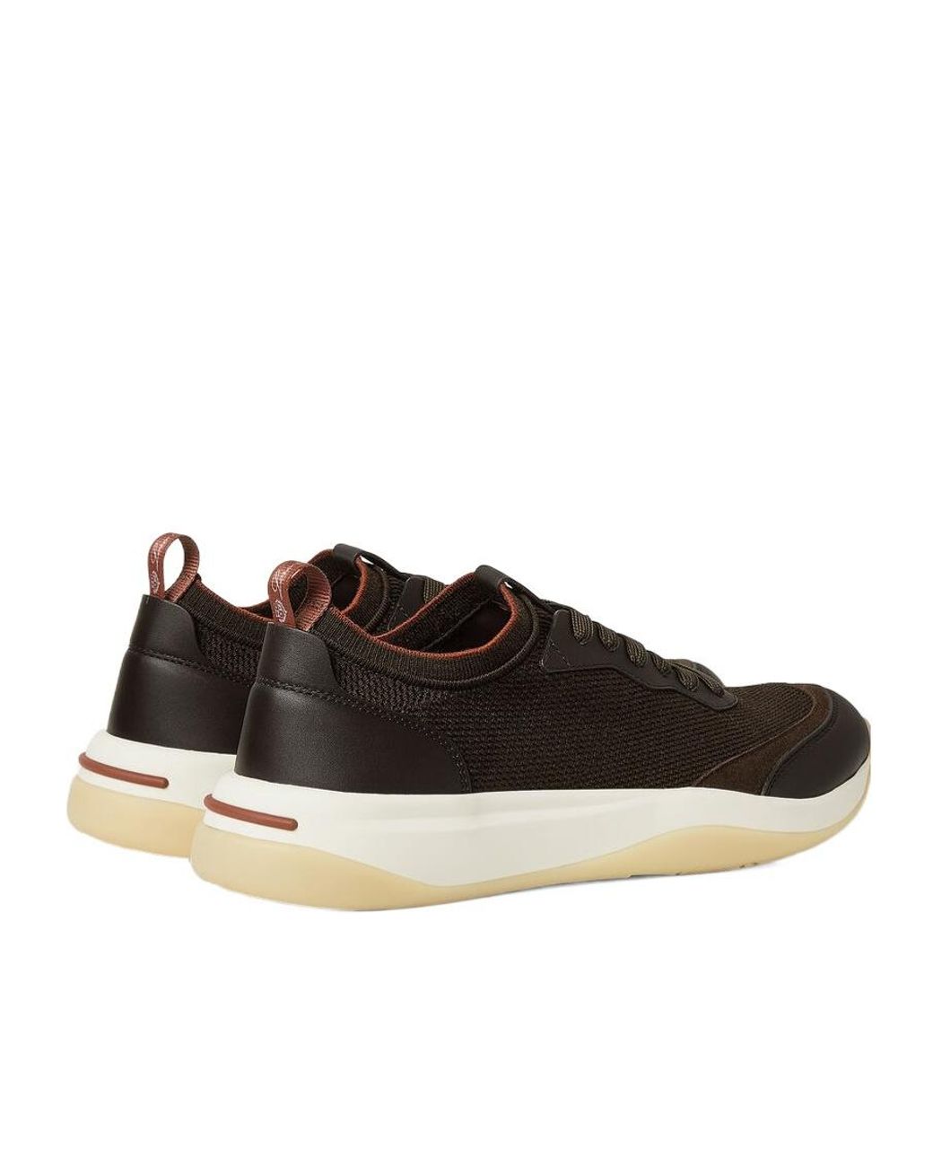 Loro Piana Black Lp Walk Wool Sneakers for men