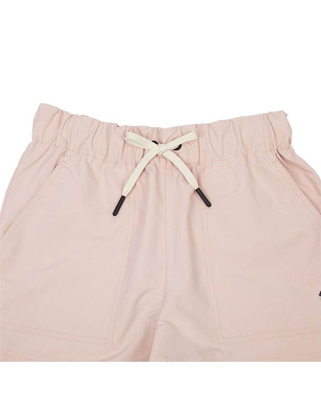 Moncler Pink Grenoble Logo Patch Drawstring Shorts