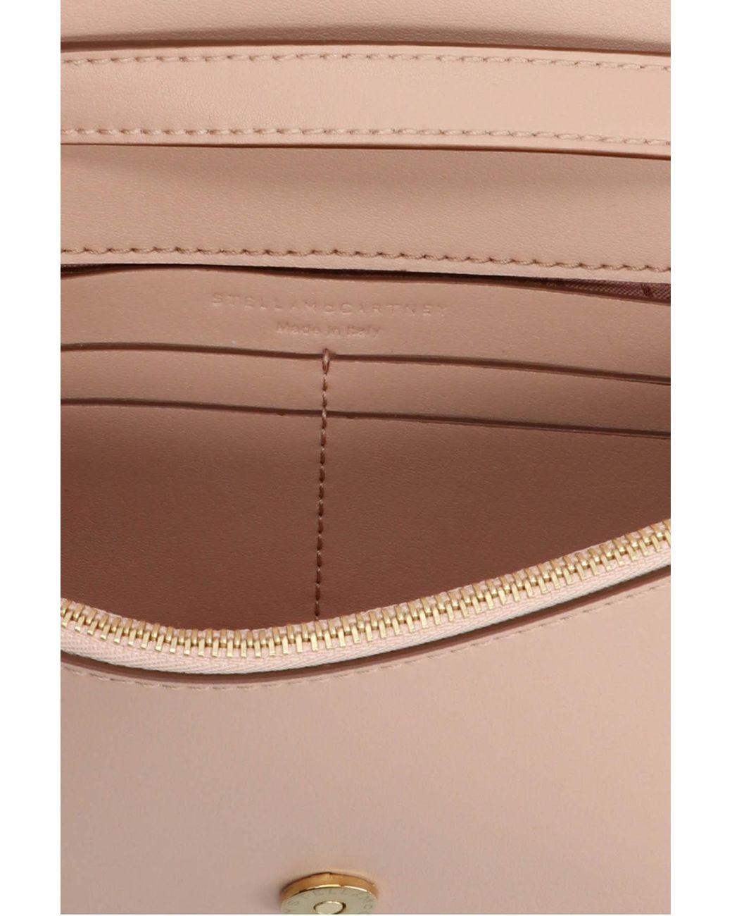 Stella McCartney Natural S Wave Plaque Crossbody Bag