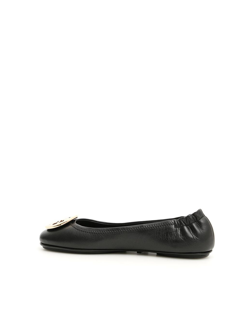 Tory Burch Black Minnie Travel Ballet Flats
