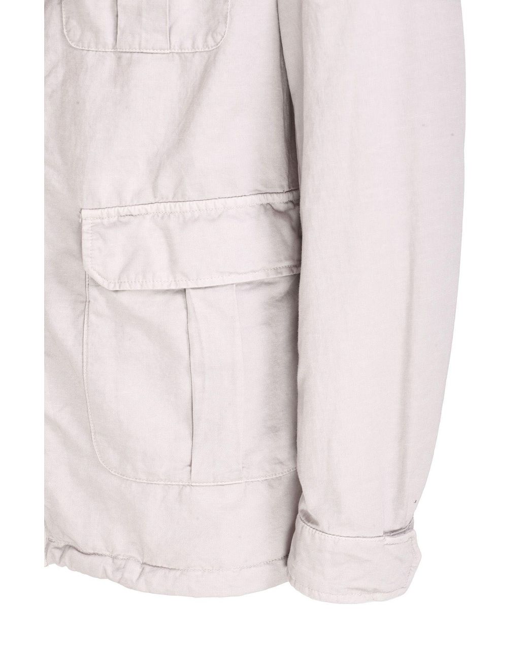 Herno Gray High-Neck Zipped Jacket for men