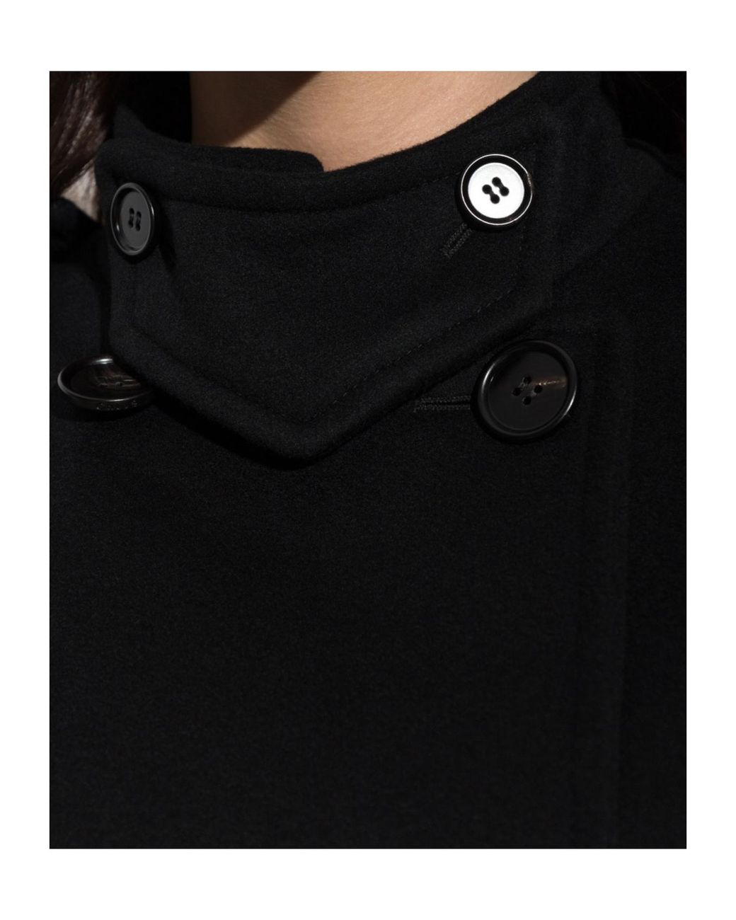 Chloé Black Chloé Ma 05 Belted Double-Breasted Coat