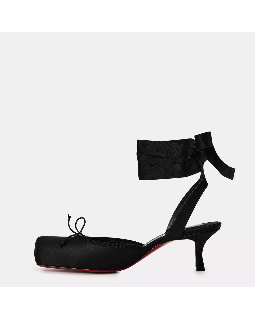 Christian Louboutin Black Chr Cassia Lace-Up Platform Heels