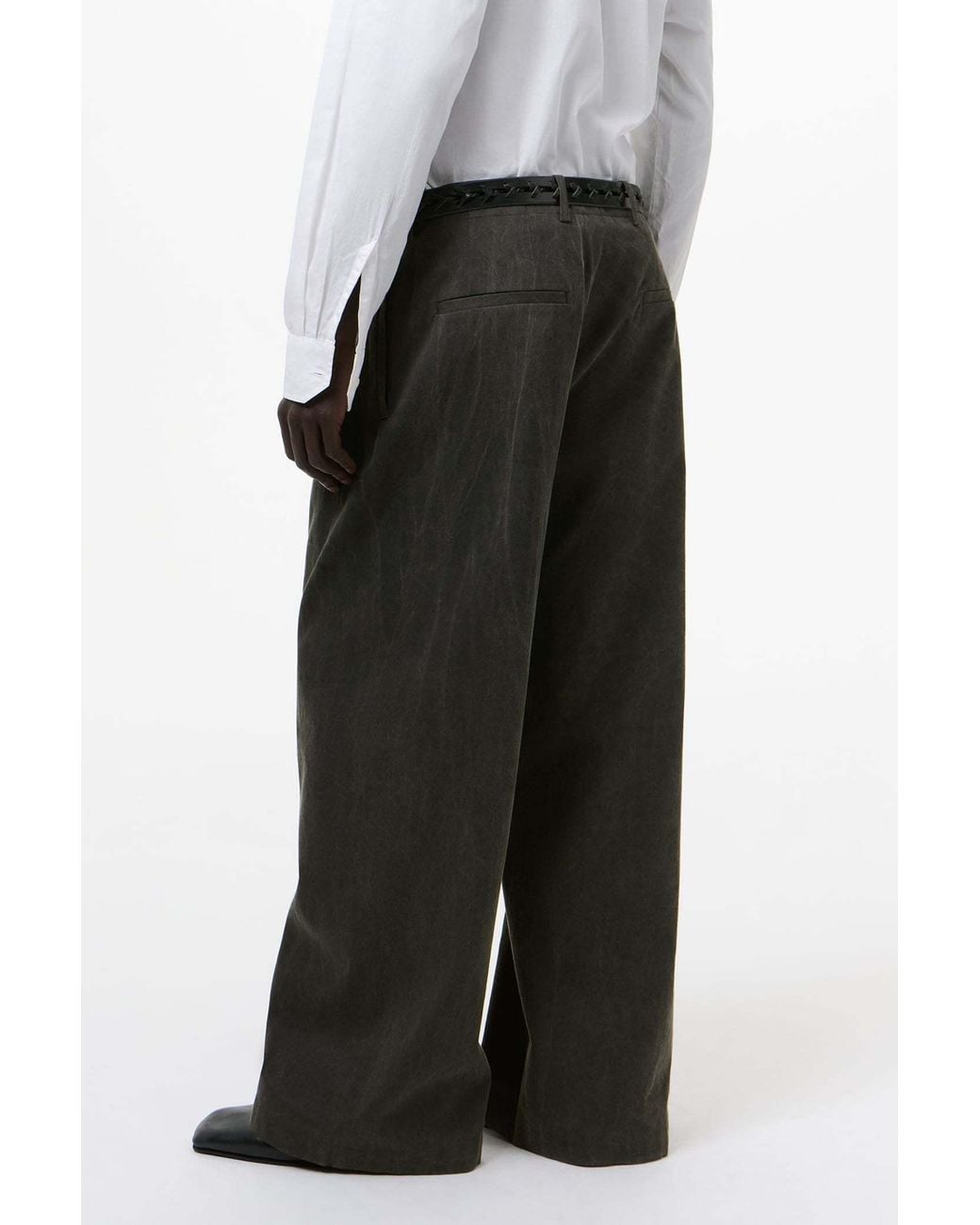 Our Legacy Green Bridge Relaxed Pleated Pants for men