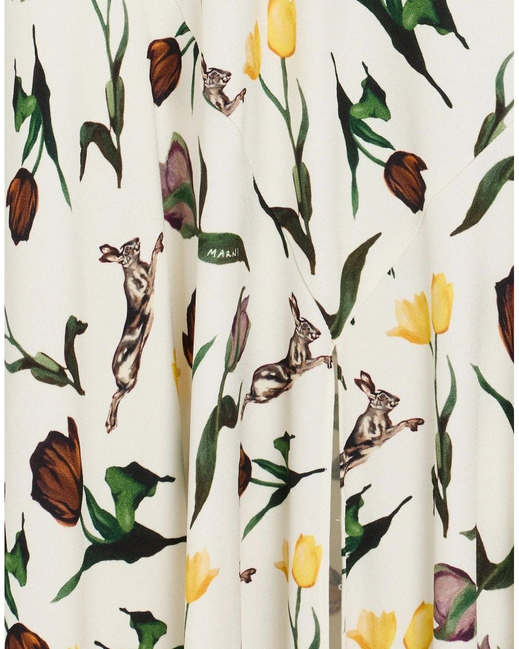 Marni Metallic Floral Sleeveless Dress