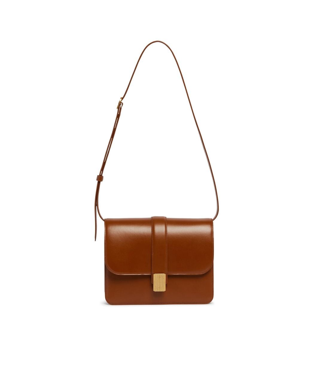 Khaite Brown Blake Leather Shoulder Bag