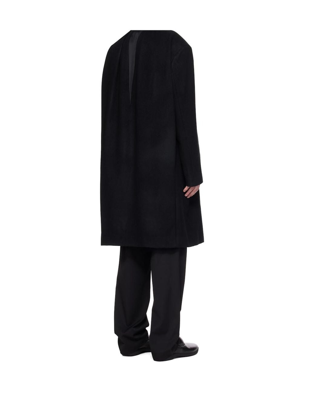 Kiko Kostadinov Black Epelde Oversized Coat for men