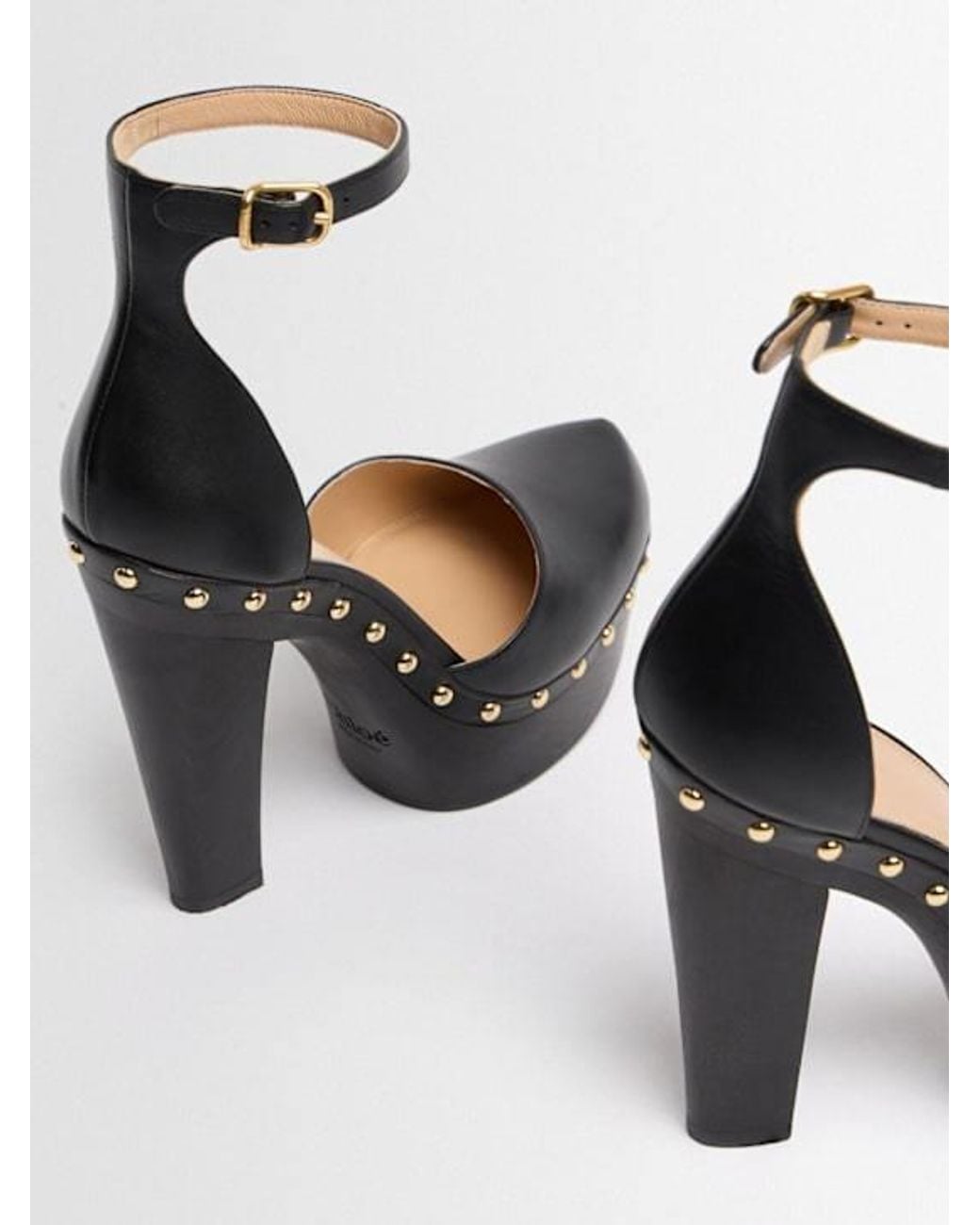 Chloé Black Lola Shiny Leather Pumps