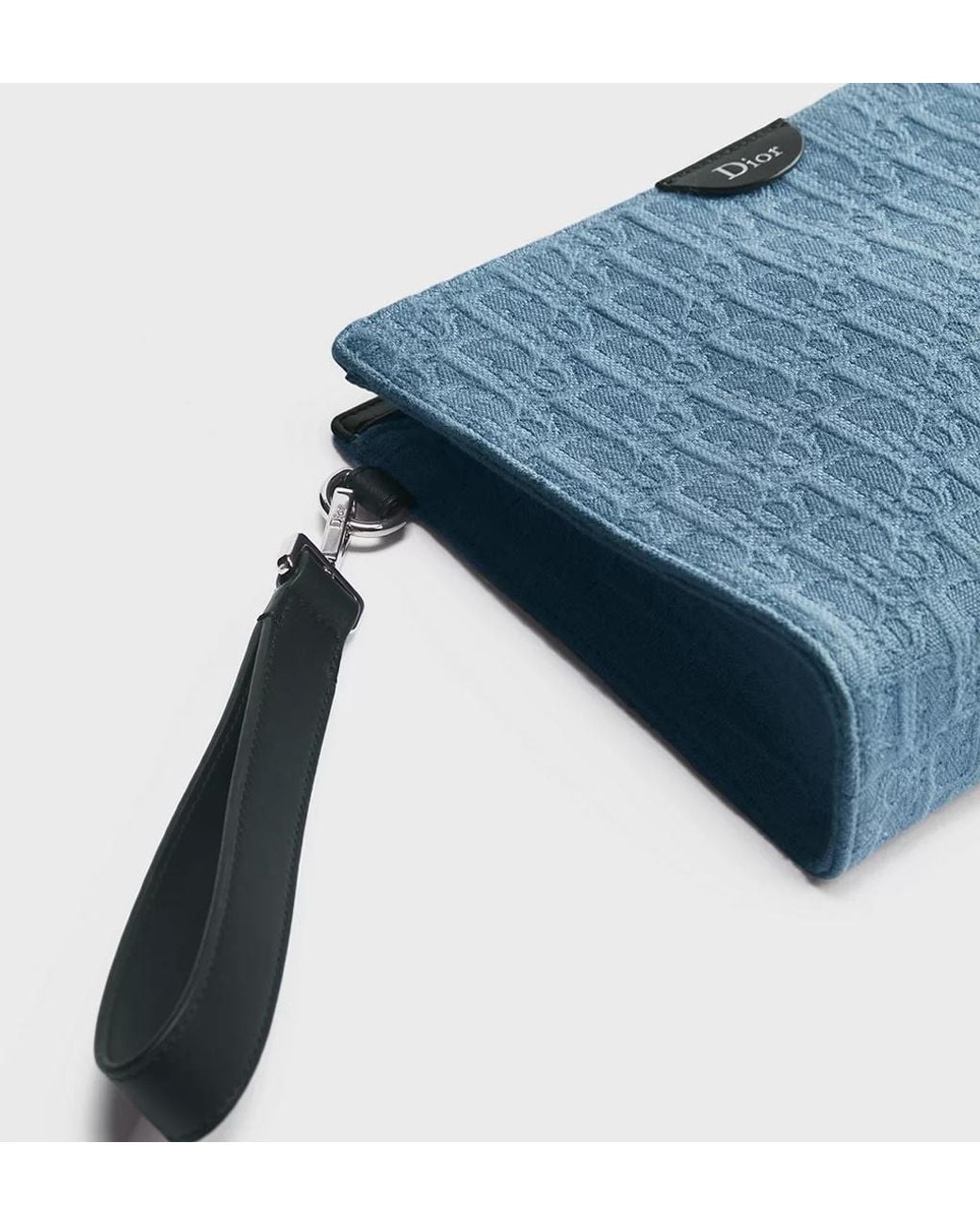 Dior Blue A5 Triangle Pouch for men