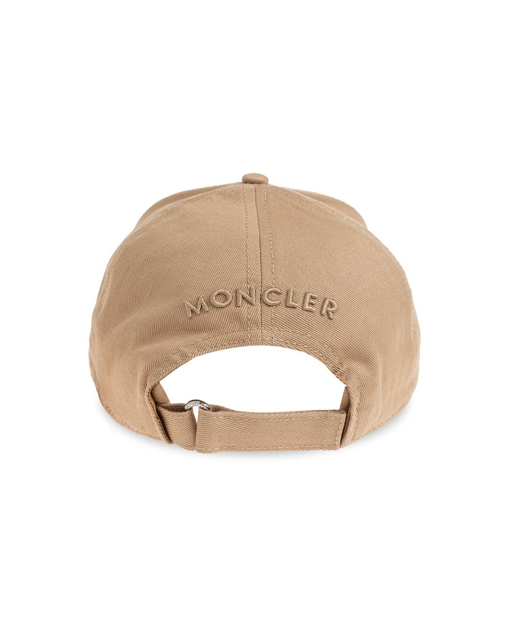 Moncler Natural Logo Patch Baseball Cap for men