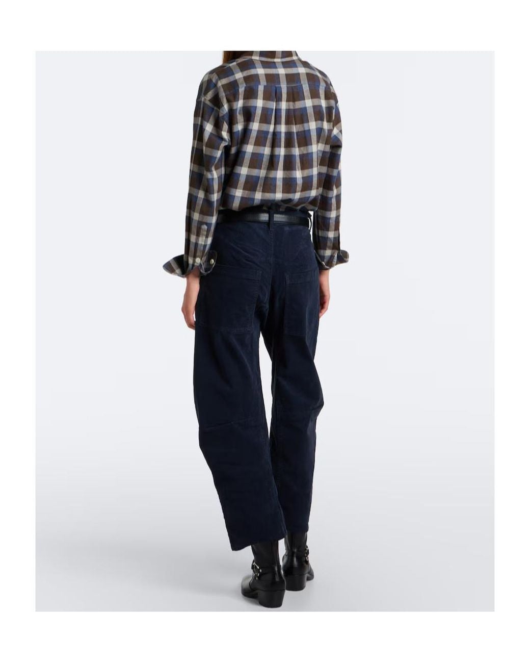 Nili Lotan Blue Five-Pocket Jeans