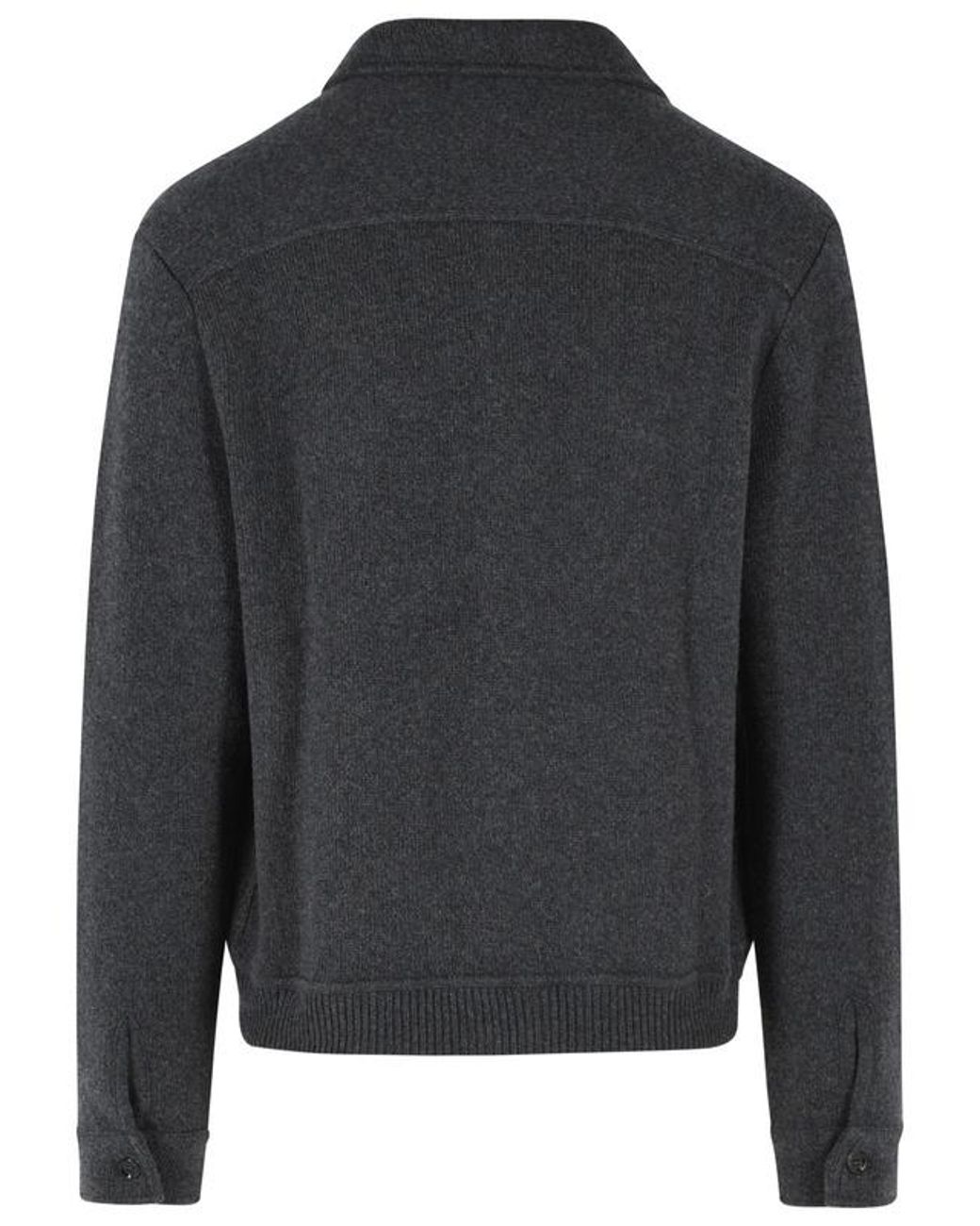 Lardini Black Long-Sleeve Casual Jacket for men
