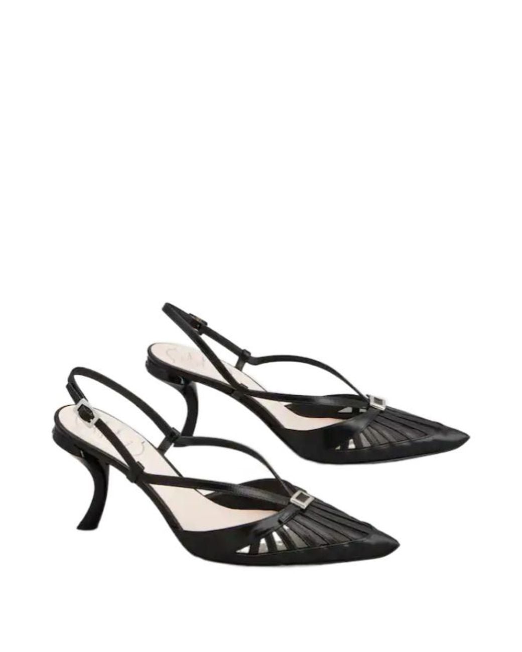 Roger Vivier Black Virgule D'Orsay Pumps