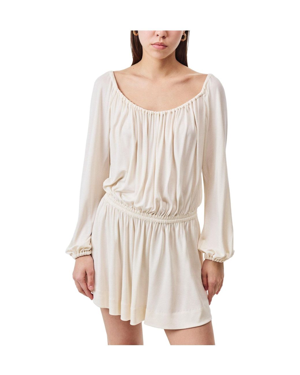 Saint Laurent White Fashionable Dress
