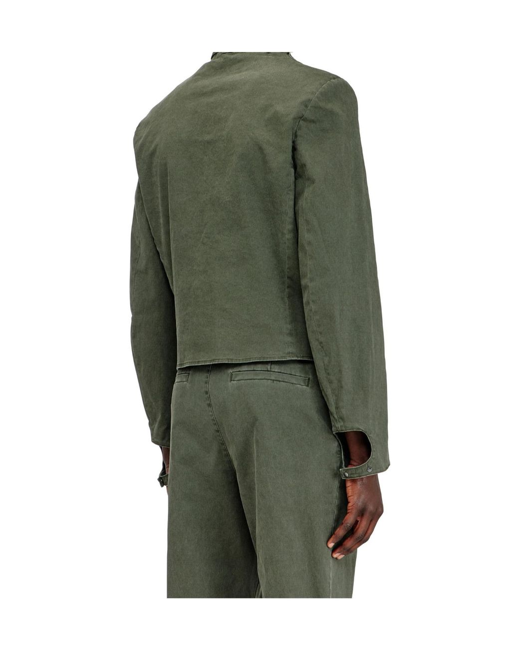 DIESEL Green J Nuriel Stand-Collar Jacket for men