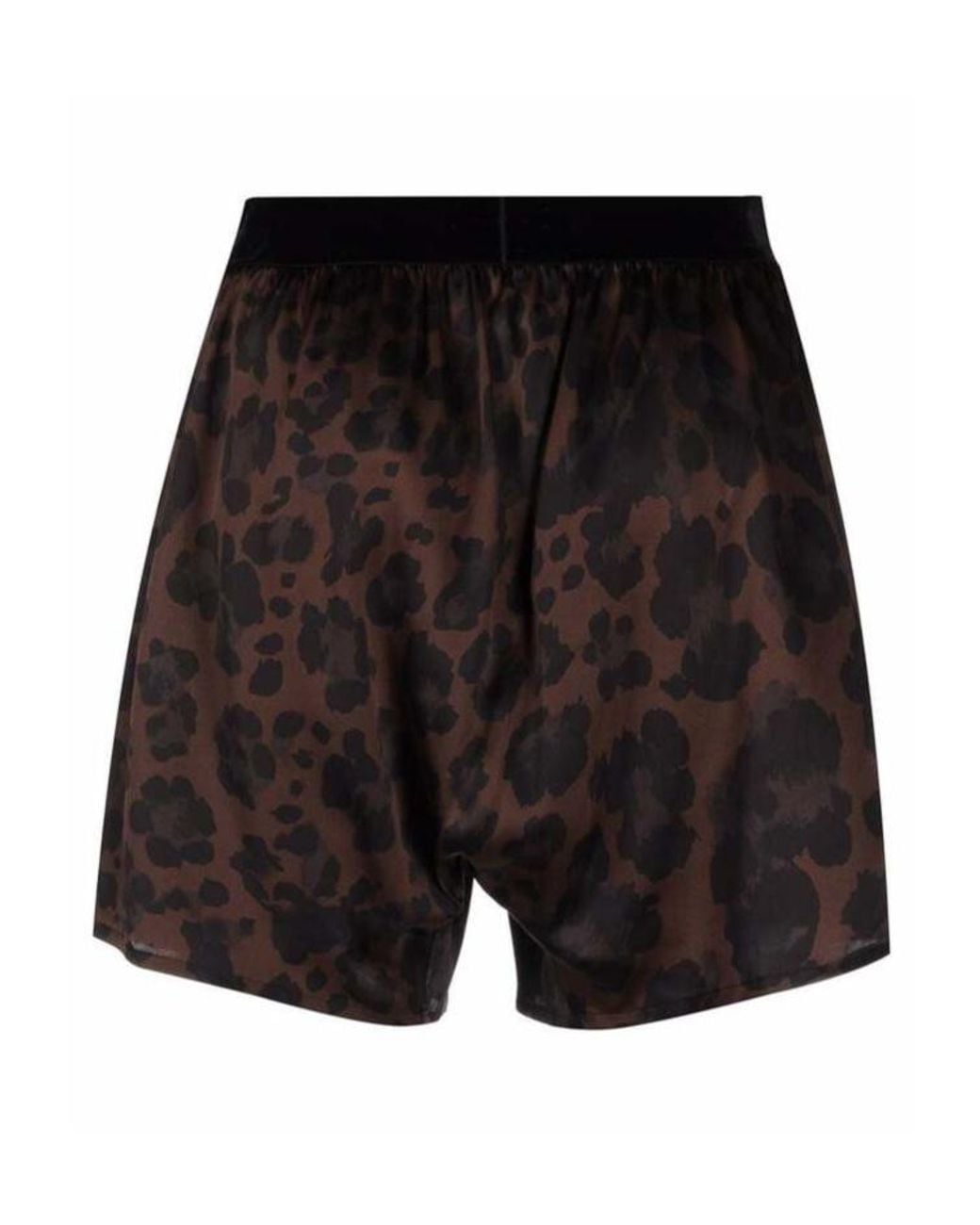 Tom Ford Black Leopard Printed Boxer Shorts for men