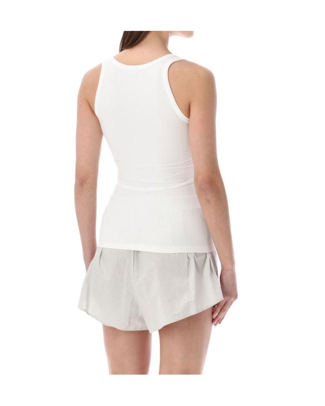 MM6 by Maison Margiela White Sleeveless Vest
