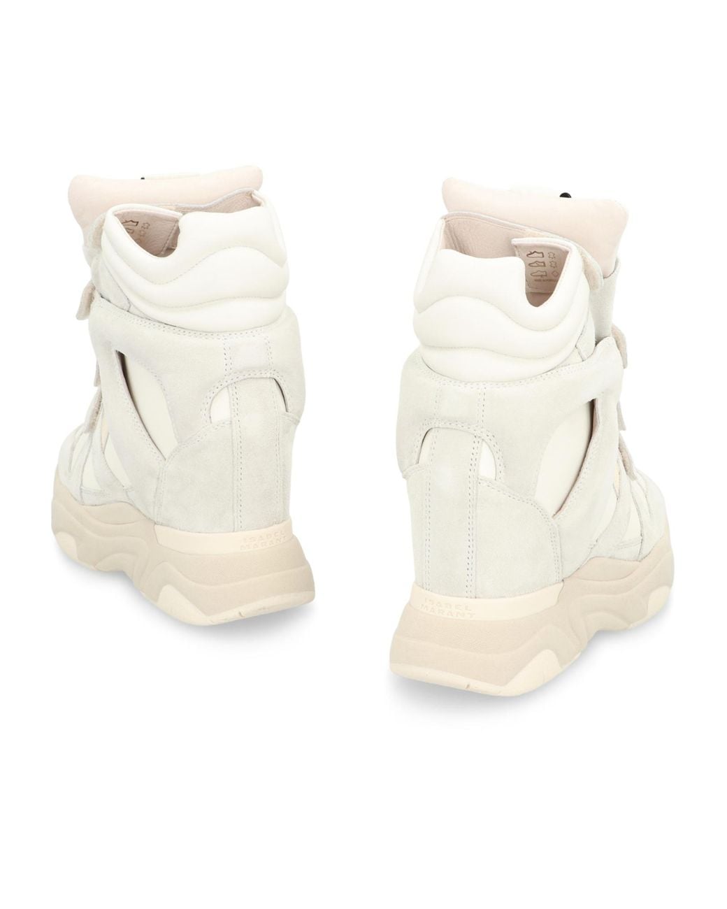 Isabel Marant White Balskee Panelled Sneakers